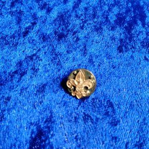 Vintage Signed Ballou Reg'd BSA Boy Scouts of America Lapel Pin, 1cm dia